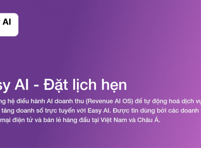 Easy AI - Đặt lịch hẹn